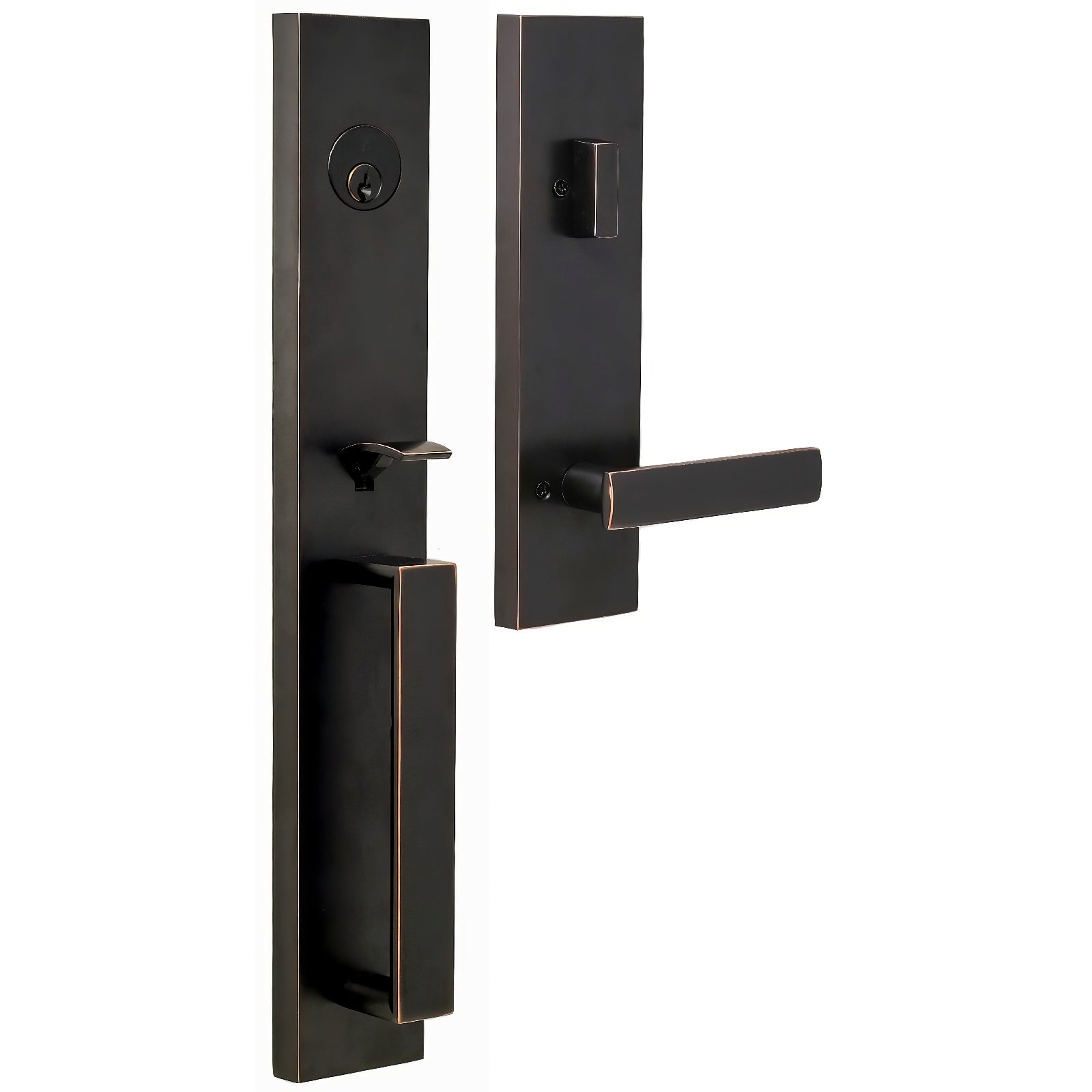 Weslock 02890-3-SL2D Xanthis Single Cylinder Handleset with Utica Door Lever