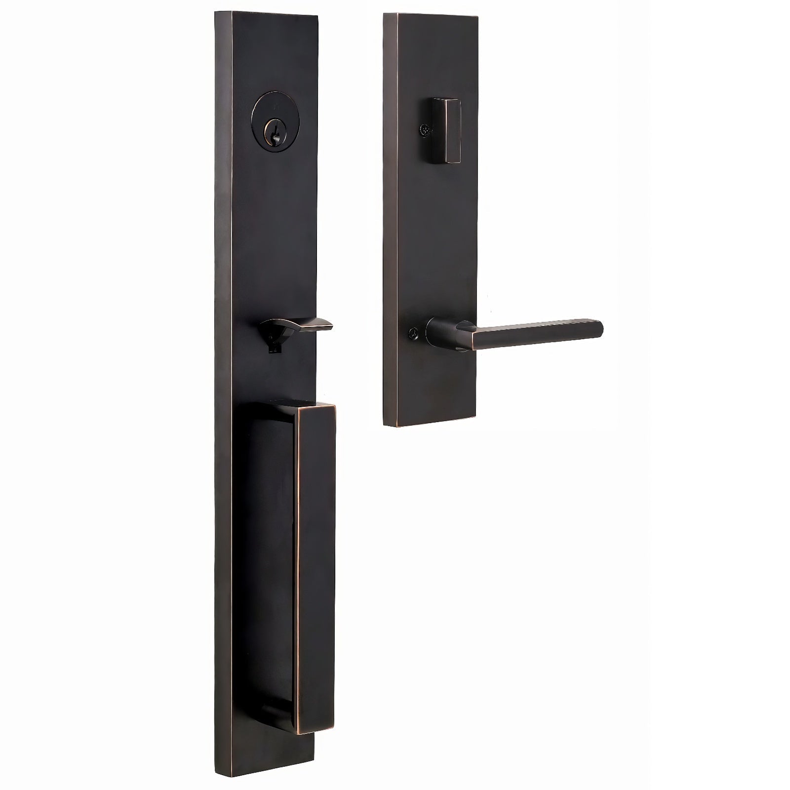 Weslock 02890-5-SL2D Xanthis Single Cylinder Handleset with Atlas Door Lever