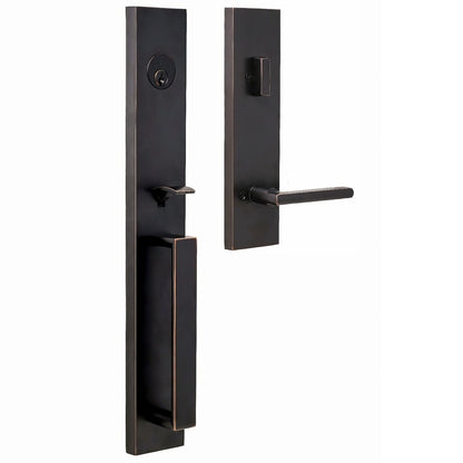 Weslock 02890-5-SL2D Xanthis Single Cylinder Handleset with Atlas Door Lever