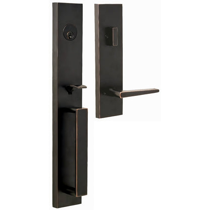 Weslock 02890-7-SL2D Xanthis Single Cylinder Handleset with Philtower Door Lever