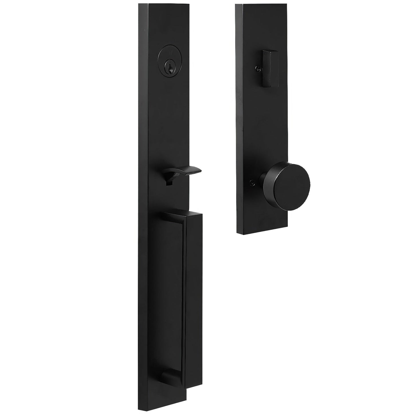 Weslock 02890-4-SL2D Xanthis Single Cylinder Handleset with Mesa Door Knob