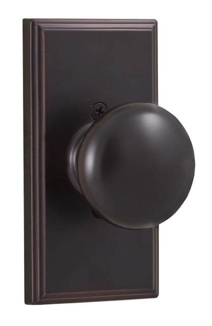 Weslock 03705I1--0020 Impresa Woodward Half Dummy Lock Oil Rubbed Bronze Finish.