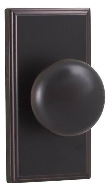 Weslock 03710I1I1SL20 Impresa Woodward Privacy Lock with Adjustable Latch and Full Lip Strike Oil Rubbed Bronze Finish.
