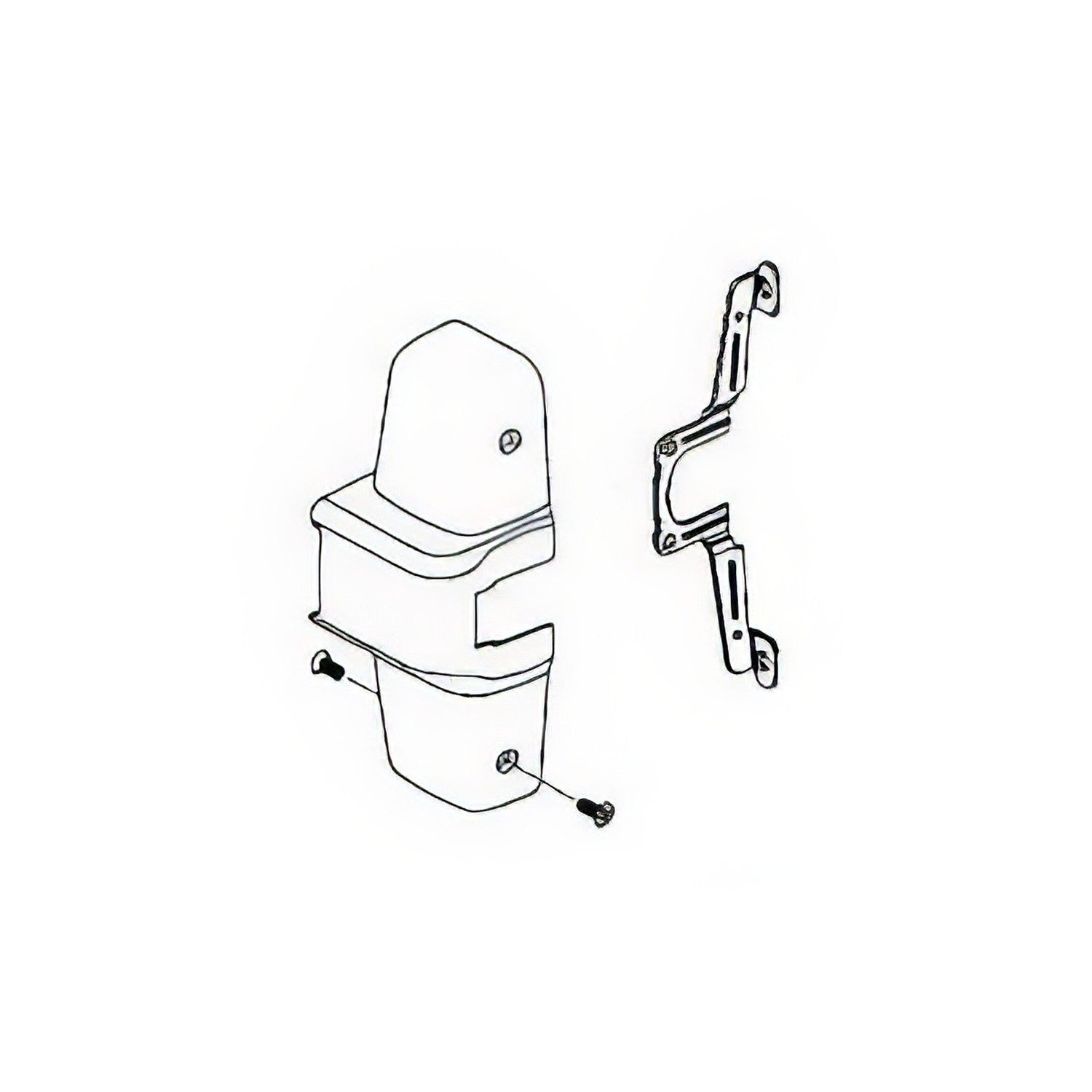 Von Duprin 050071 Center Case Cover Kit for 98 / 99 Series Rim Exit Device