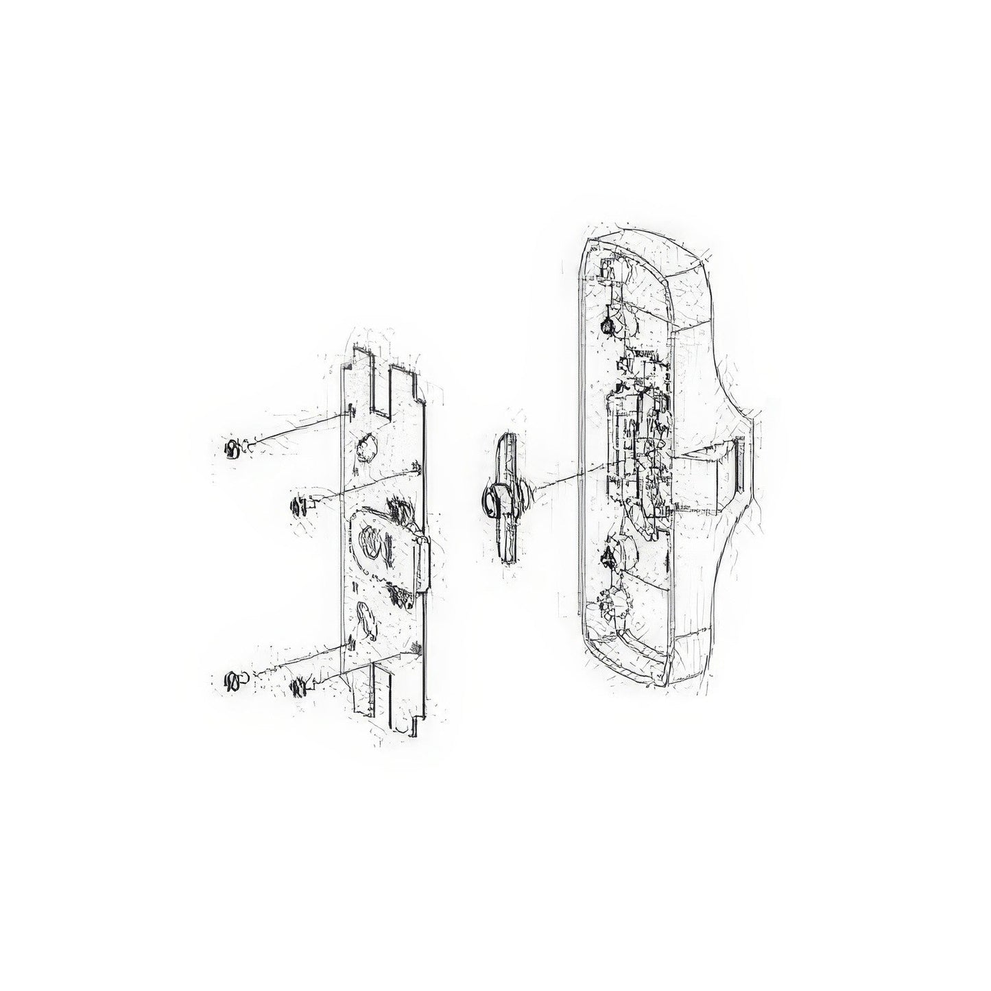 Von Duprin 050101 Night Latch Backplate Conversion Kit for 88 Series Exit Device