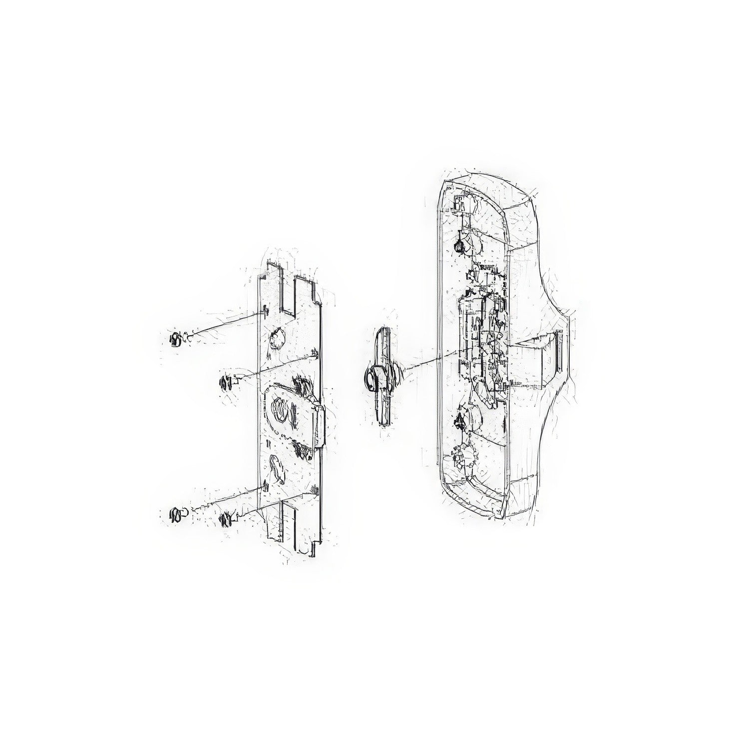 Von Duprin 050101 Night Latch Backplate Conversion Kit for 88 Series Exit Device