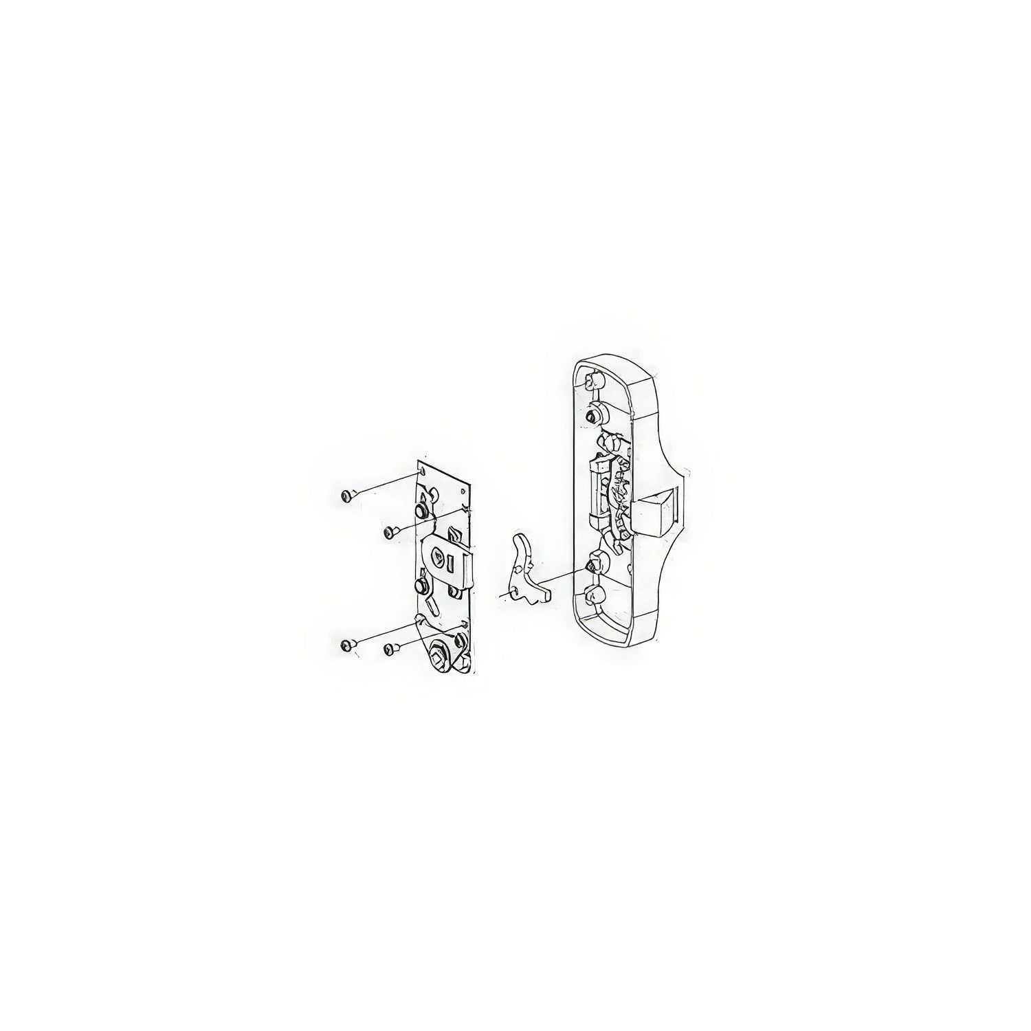 Von Duprin 050103 Knob / Lever Backplate Conversion Kit