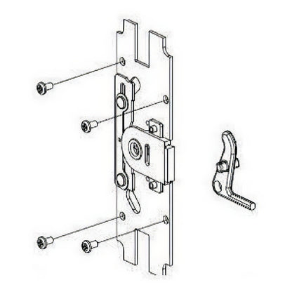 Von Duprin 050107 Thumbpiece Fire Rated Backplate Conversion Kit