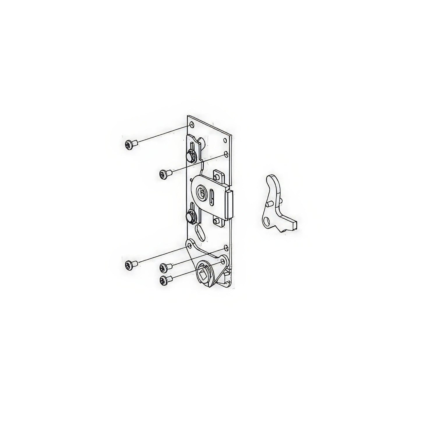 Von Duprin 050108 Knob Lever Fire Rated Backplate Conversion