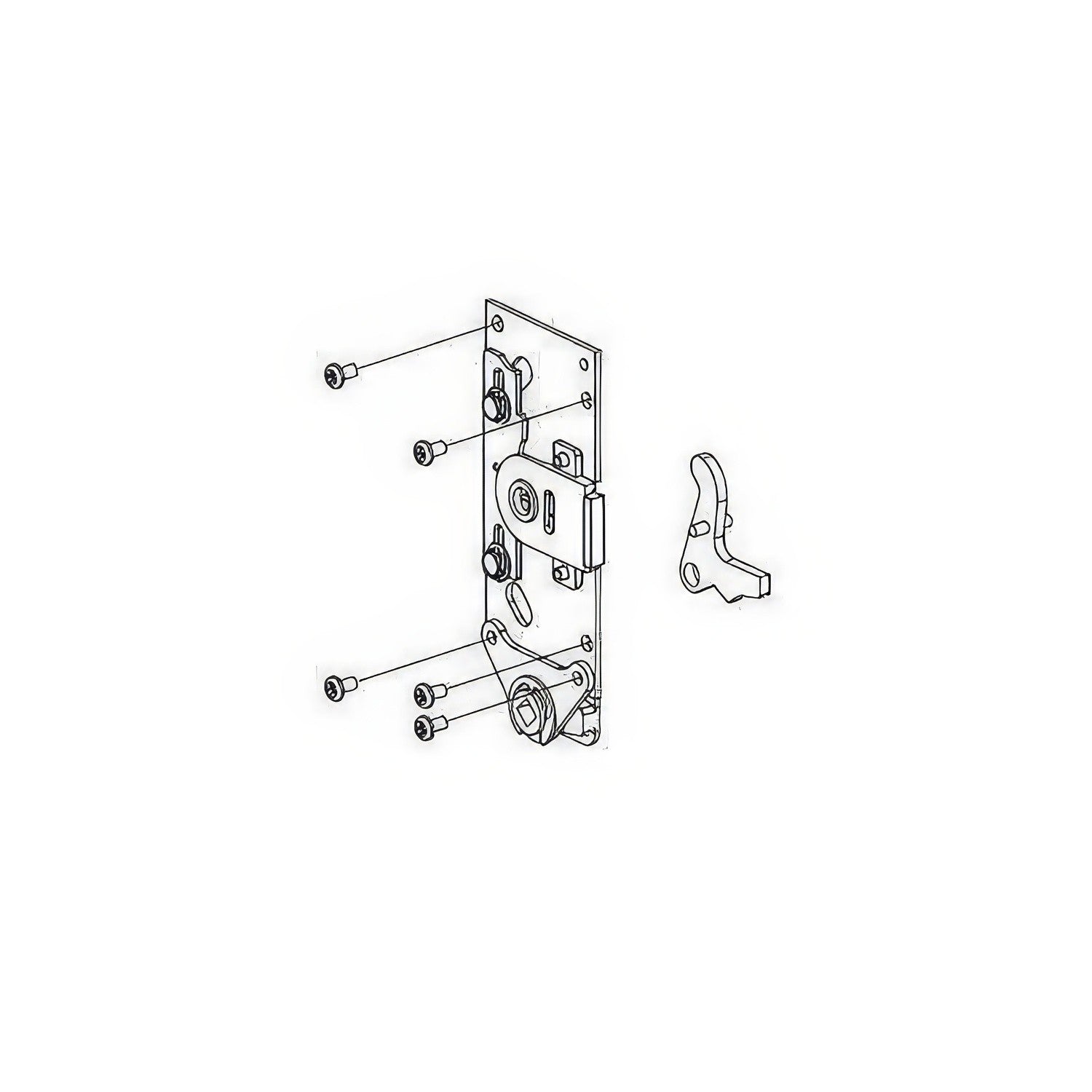 Von Duprin 050108 Knob Lever Fire Rated Backplate Conversion
