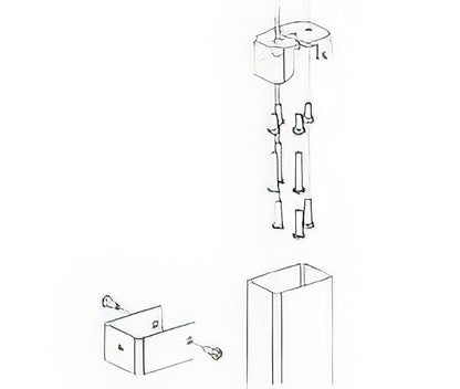 Von Duprin 050335 Top Fitting and Cover for 16547 / 49547 / 16548 / 49548 Mullion.