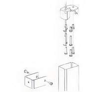 Von Duprin 050335 Top Fitting and Cover for 16547 / 49547 / 16548 / 49548 Mullion.
