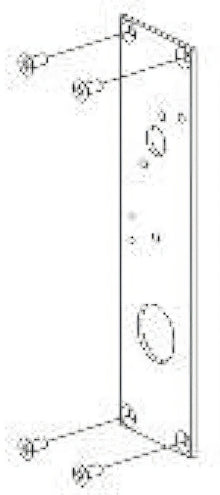 Von Duprin 050447 Backplate Conversion Kit for 8827 Series Exit Devices