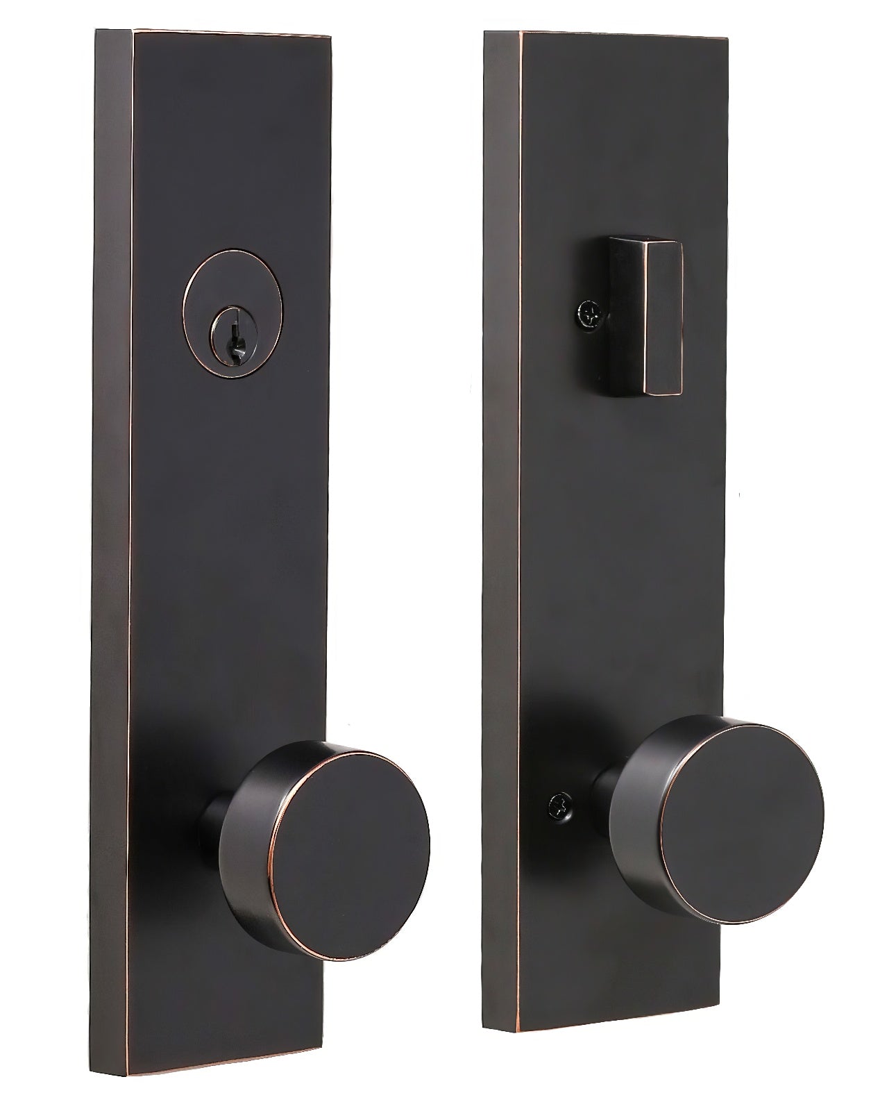 Weslock 066214-4-SL2D Mesa Knob Addy Escutcheon Single Cylinder Deadbolt Passage Lock