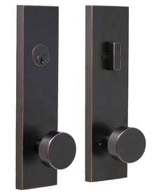 Weslock 066214-4-SL2D Mesa Knob Addy Escutcheon Single Cylinder Deadbolt Passage Lock