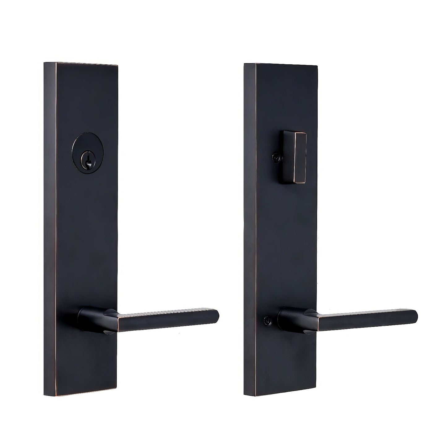 Weslock 066215-5-SL2D Atlas Lever Addy Escutcheon Single Cylinder Deadbolt Passage Lock