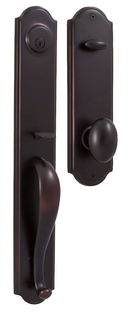 Weslock 06641-J-SL2D Philbrook Single Cylinder Handleset with Julienne Door Knob