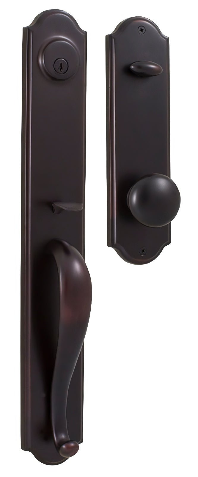 Weslock 06645-1-0020 Philbrook Dummy Handleset with Impresa Door Knob
