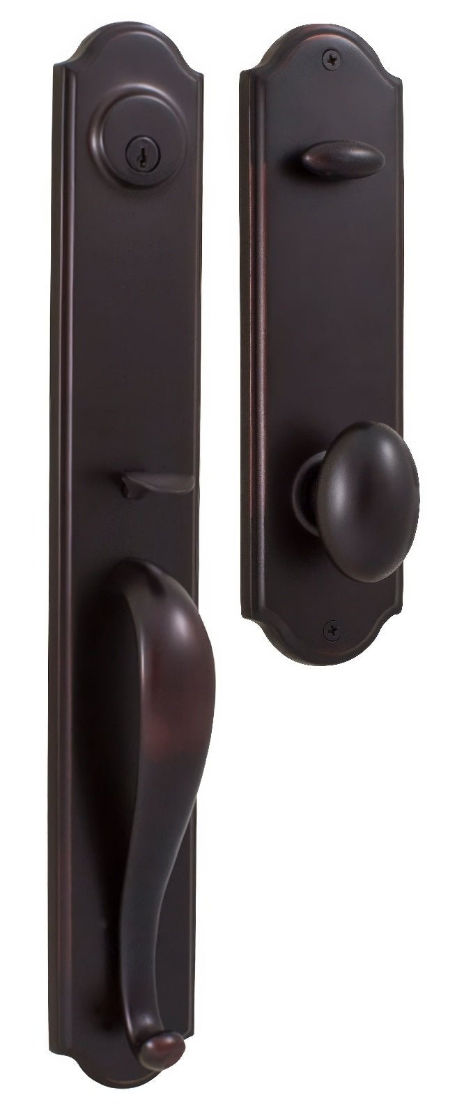 Weslock 06645-J-0020 Philbrook Dummy Handleset with Julienne Door Knob