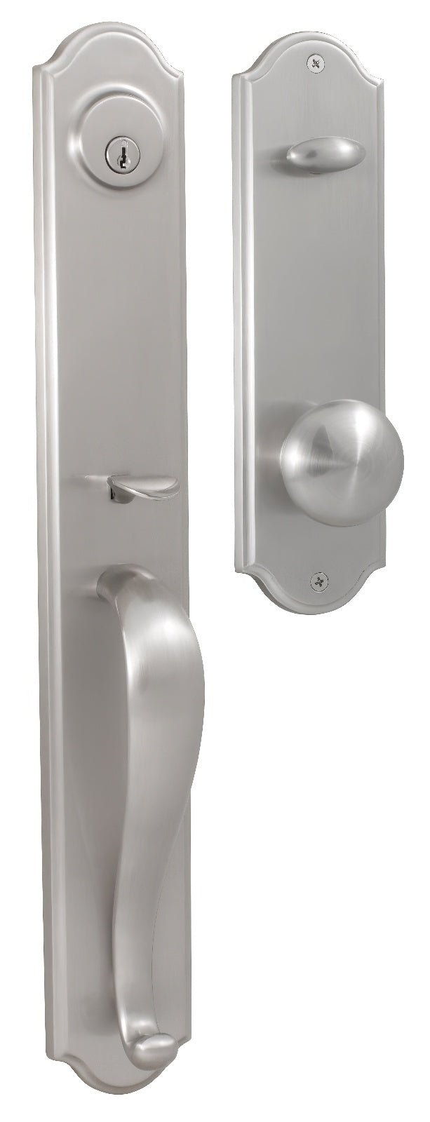 Weslock 06645-1-0020 Philbrook Dummy Handleset with Impresa Door Knob