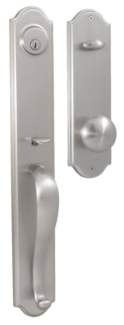 Weslock 06645-1-0020 Philbrook Dummy Handleset with Impresa Door Knob