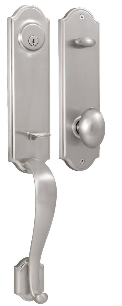 Weslock 06651-J-SL2D Mansion Single Cylinder Handleset with Julienne Door Knob