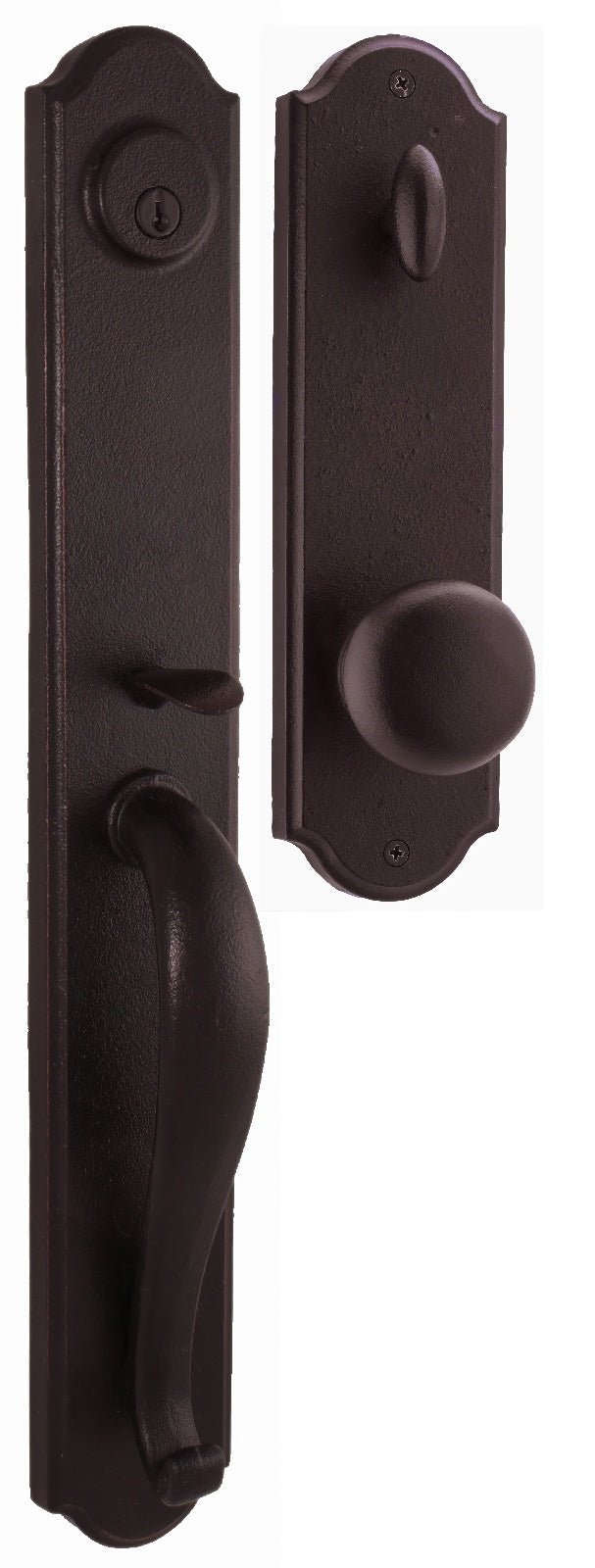 Weslock 07680-F-SL2D Wiltshire Single Cylinder Handleset with Wexford Door Knob