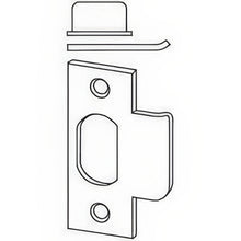 Schlage Commercial 10013626112 1 1/2" x 2-3/4" T Strike Plate with Square Corners