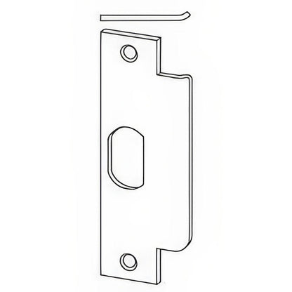 Schlage Commercial 10-025 1-1/4" x 4-7/8" Latch Strike Plate 1-3/16" Lip