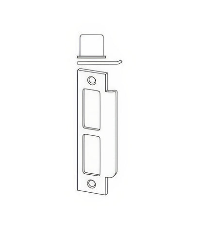 Schlage Commercial 10072 1-1/4" x 4-7/8" Square Corner Strike Plate