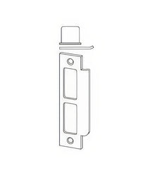 Schlage Commercial 10072 1-1/4" x 4-7/8" Square Corner Strike Plate