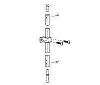 Von Duprin 109362 Bottom Vertical Rod for 2227EO / 2227EOF Series Exit Device