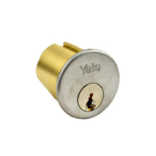 ASSA Abloy Accentra 1109GA626 6 Pin Standard Rim Cylinder with GA Keyway Zero Bitted with 1765.250 Collar US26D (626) Satin Chrome Finish.