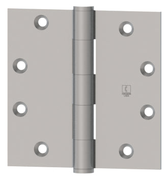 Hager 1191410D 4" x 4" Full Mortise Five Knuckle Standard Weight Plain Bearing Hinge Black Nickel Finish - * Not Returnable *.