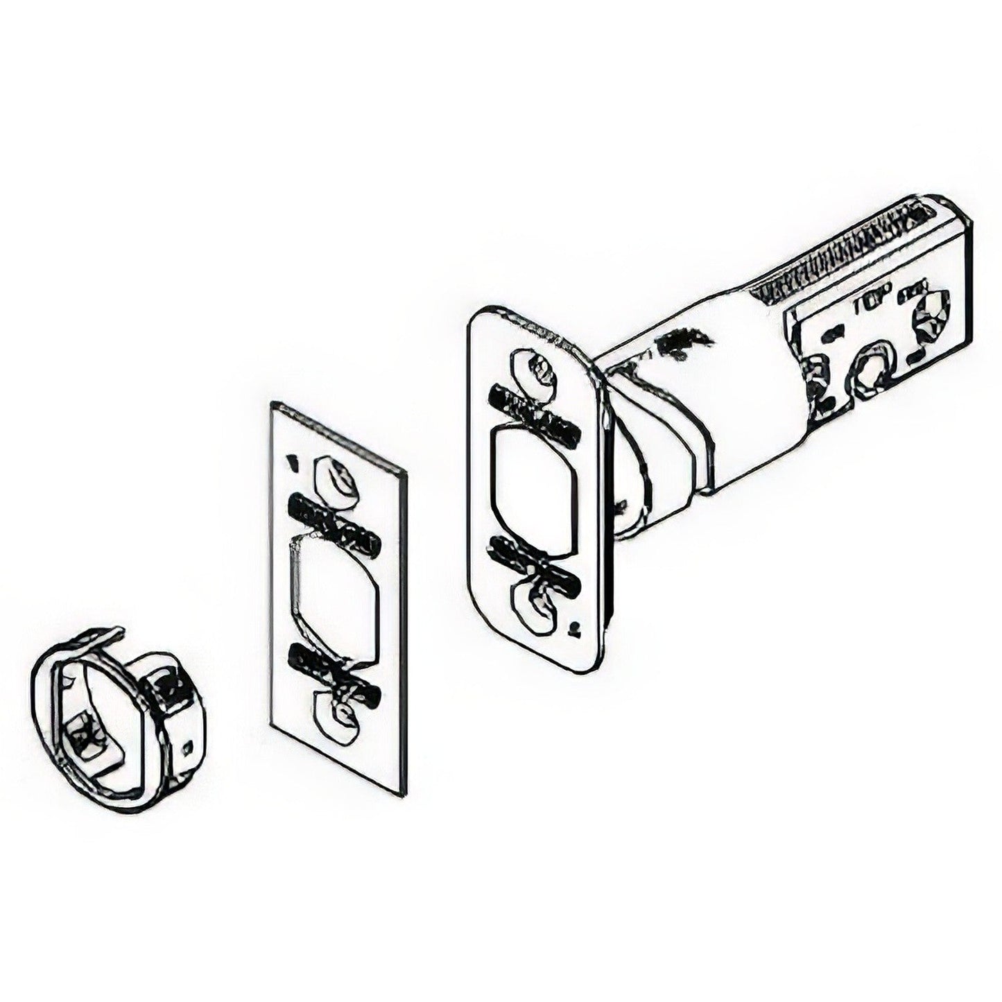 Schlage Commercial 12287 Triple Option Deadbolt Latch for B-Series Deadbolts
