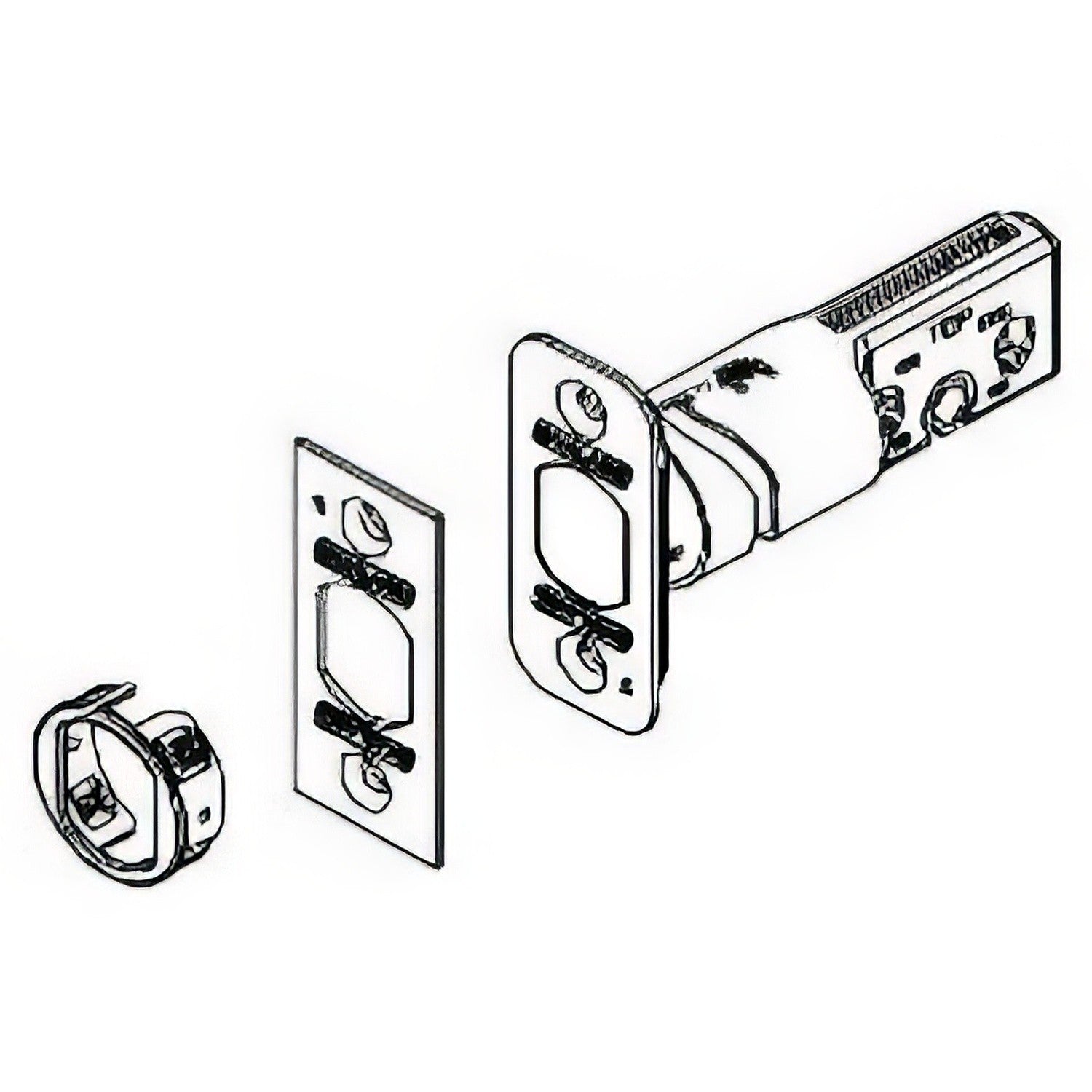 Schlage Commercial 12287 Triple Option Deadbolt Latch for B-Series Deadbolts.