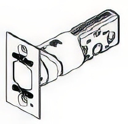 Schlage Commercial 12-288 Universal Square Corner Deadbolt Latch