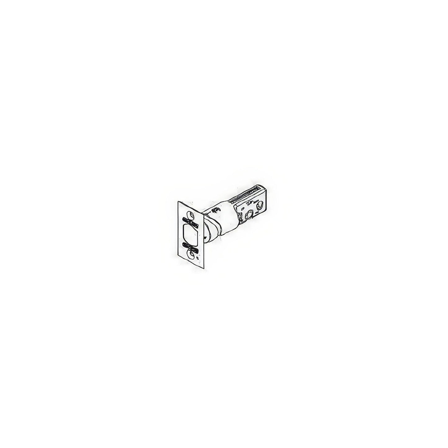 Schlage Commercial 12-291 Universal Square Corner Deadbolt Latch for B Series