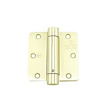 Hager 125131 3.5" x 3.5" Mortise Spring Hinge with 1/4" Radius Corner - Sold Each.