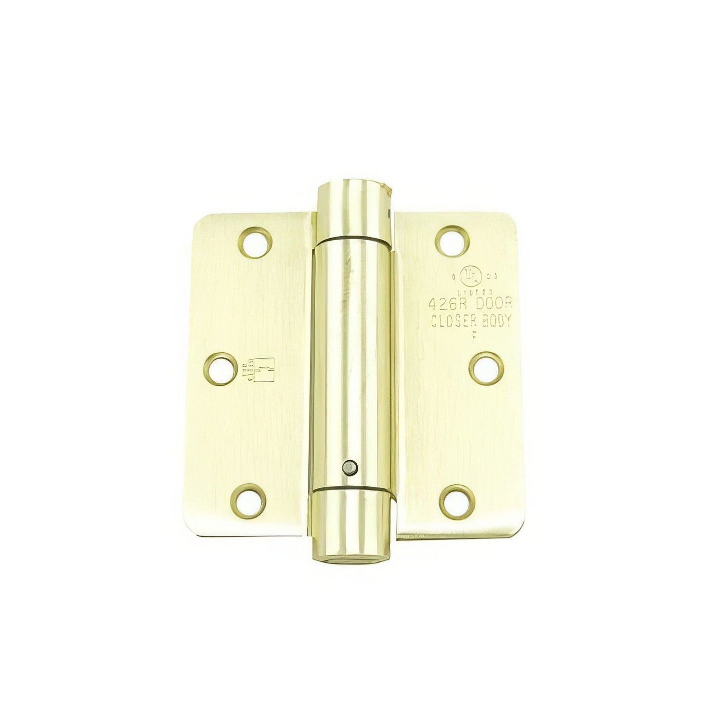 Hager 125131 3.5" x 3.5" Mortise Spring Hinge with 1/4" Radius Corner - Sold Each.