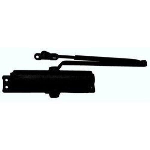 LCN 1261RWPAGLBLK Parallel Arm Adjustable Surface Mounted Regular Door Closer with Thru Bolts 693