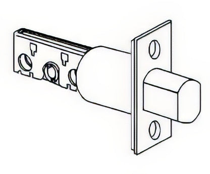 Schlage Commercial 12-632 3-3/4" Deadbolt with Square Corner 1-1/8" x 2-1/4" Faceplate