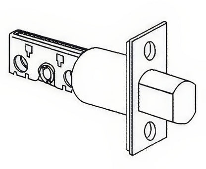 Schlage Commercial 12-633 5" Deadbolt with Square Corner 1-1/8" x 2-1/4" Faceplate