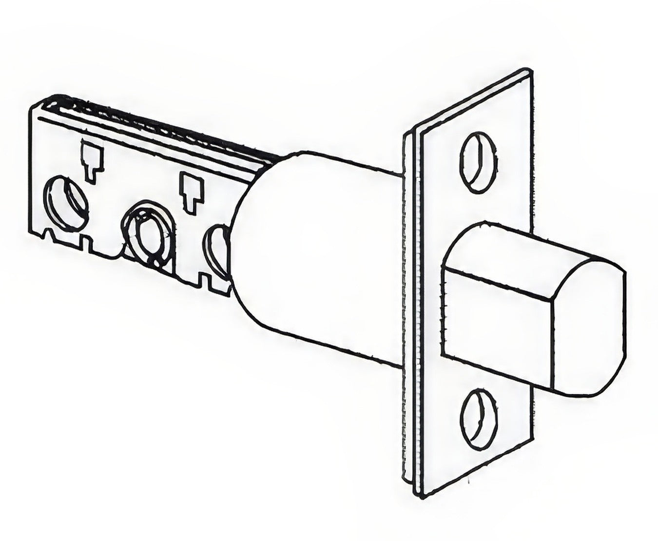 Schlage Commercial 12-633 5" Deadbolt with Square Corner 1-1/8" x 2-1/4" Faceplate
