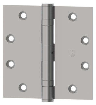 Hager 1279415NRP 4" x 4" Full Mortise Five Knuckle Plain Bearing Standard Weight Hinge; Non Removable Pin Satin Nickel Finish - * Not Returnable *.