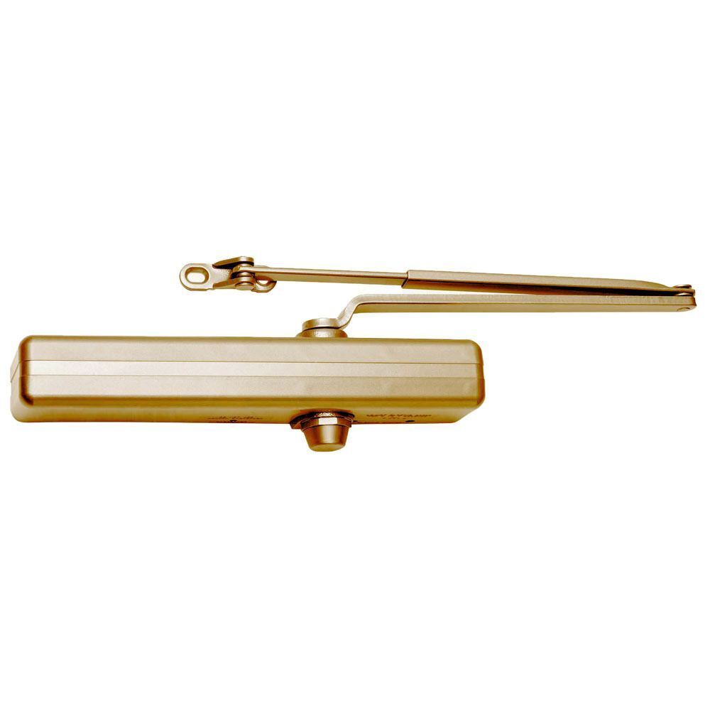 LCN 1461RWPABRASS Parallel Arm Adjustable Surface Mounted Regular Door Closer with Thru Bolts 696