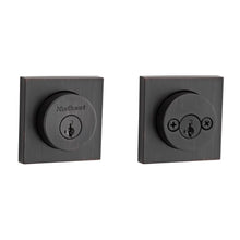 Kwikset 159SQT-11PS.STRKP Halifax Square Rose Double Cylinder Deadbolt SmartKey with 6AL Latch and STRKP Strike Pack which includes Square Corner, Round Corner and 5303 Round Corner Full Lip Strikes KA3 Venetian Bronze Finish.