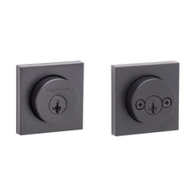 Kwikset 159SQT-514S.STRKP Halifax Square Rose Double Cylinder Deadbolt SmartKey with 6AL Latch and STRKP Strike Pack which includes Square Corner, Round Corner and 5303 Round Corner Full Lip Strikes KA3 Matte Black Finish.