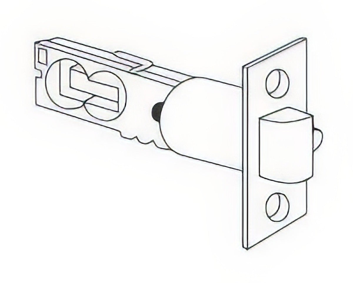 Schlage Commercial 16228605 2-3/8" DeadLatch with Square Corner 1-1/8" x 2-1/4" Faceplate.