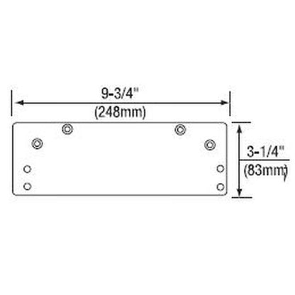 Norton 16886 Overhead Holder or Narrow Top Jamb Drop Plate